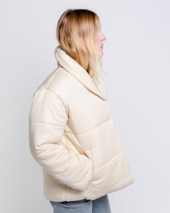  미셀라 그렉 봄버 자켓 미카엘라 그렉 숏 코튼 패딩 재킷 펄 - MICAELA GREG