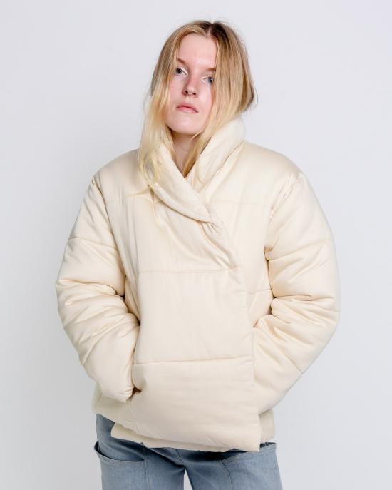  미셀라 그렉 봄버 자켓 미카엘라 그렉 숏 코튼 패딩 재킷 펄 - MICAELA GREG