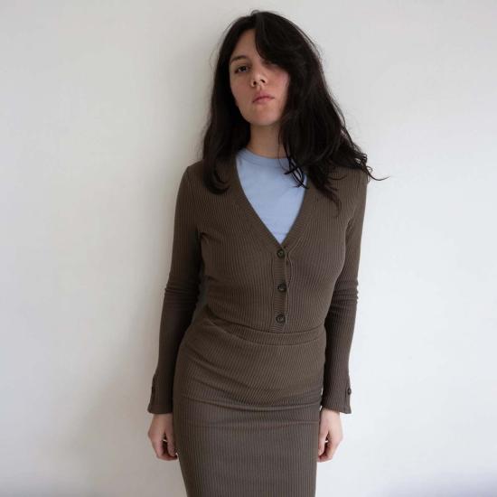  Pari Desai 가디건 파리 데사이 카사트 골지 니트