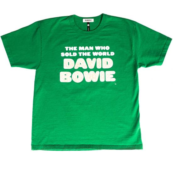  WHOLE 반팔 티셔츠 데이비드 보위의 'Man Who Sell The World' 티셔츠 전체