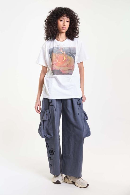  콜리나 스트라다 팬츠 플리츠 카고  차콜 데이지 - COLLINA STRADA