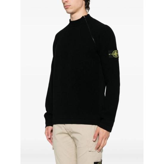  스톤 아일랜드 스웨터 블랙 - STONE ISLAND