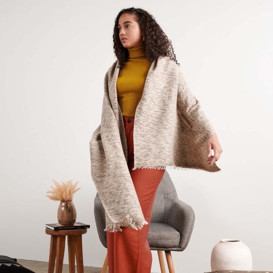  베리어슬리 머플러/스카프 다양한 숲의 밤 스카프 캔버스/블랙 - VARIOUSLY