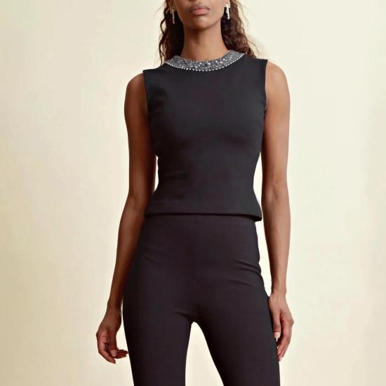  TiMo 블라우스 티모 블링 탑 블랙