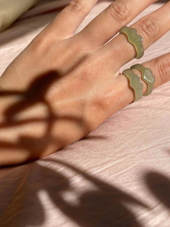  세레 반지 세리 하트 제이드 링 - SEREE