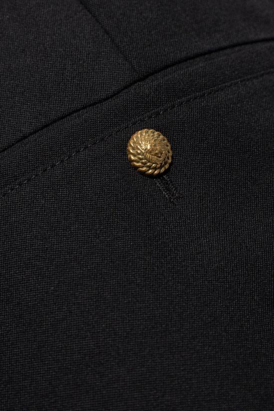  발망 스트레이트 팬츠 스트레이트 레그 크롭 팬츠 블랙 - BALMAIN