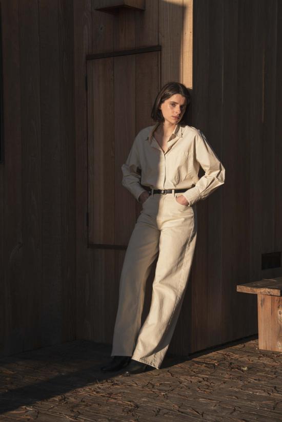  왈츠 데님 팬츠 와이드핏 진 - WALTZ