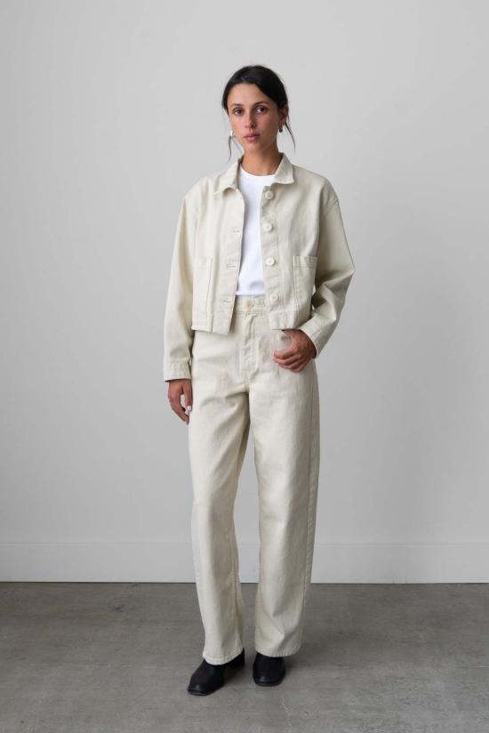  왈츠 데님 팬츠 와이드핏 진 - WALTZ