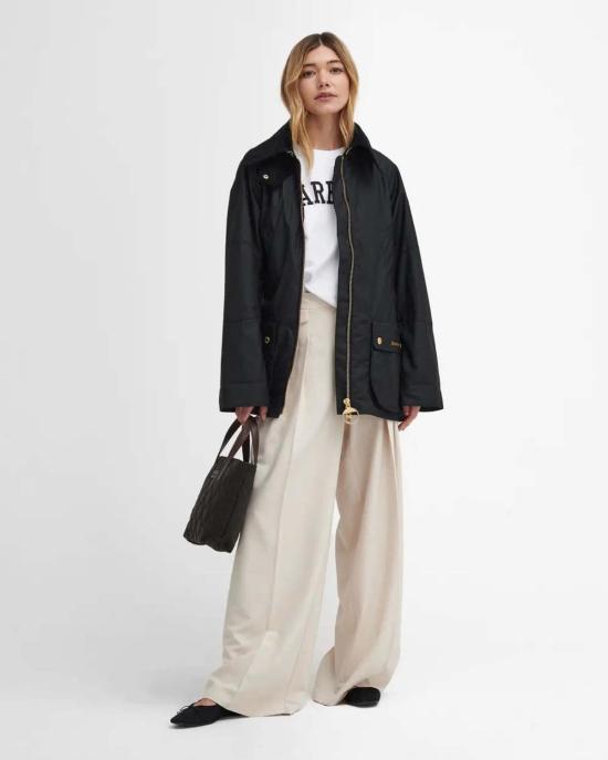  바버 자켓 알러스톤 왁스 재킷 블랙