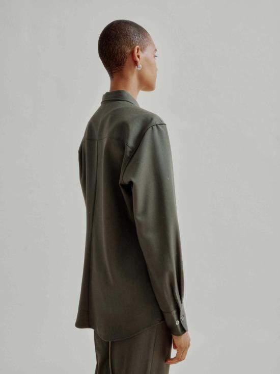  사야카 다비스 뉴욕 셔츠 사야카 데이비스 뉴욕 슬림 울 셔츠 - SAYAKA DAVIS NEW YORK