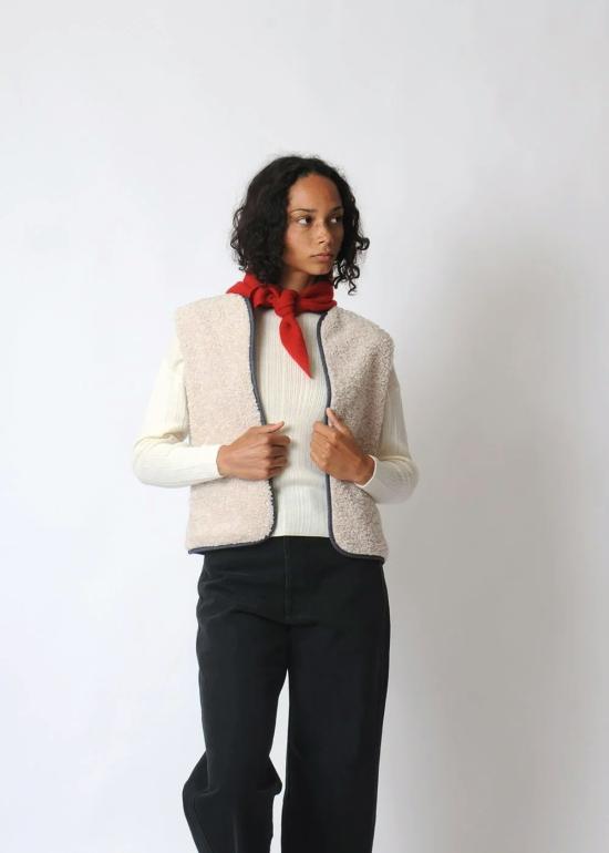  코니퍼 베스트 리버서블  데님 - CONIFER