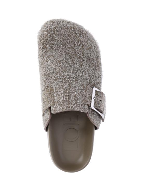  로에베 뮬/슬리퍼 이즈 버클 사보츠 카키 그린 - LOEWE