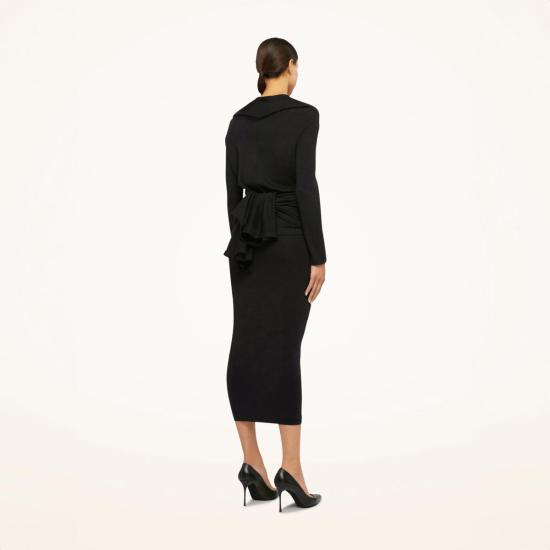  월포드 가디건 울포드 울 랩  블랙 - WOLFORD