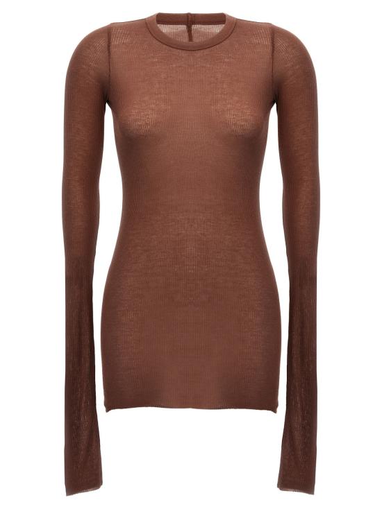  릭 오웬스 긴팔 티셔츠 립 Ls 티셔츠 핑크