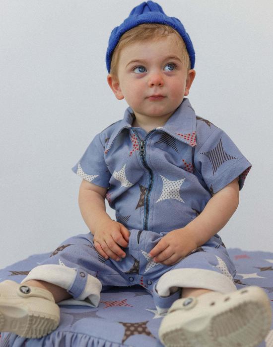  [키즈] 노블 오버롤 키즈  유틸리티 수트 스파클 프린트 - NOBLE