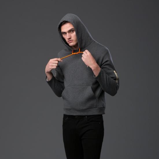  N-p-Elliott 긴팔 티셔츠 N P 엘리엇 인터스텔라 집업 후드티 그레이 - OTHER BRANDS