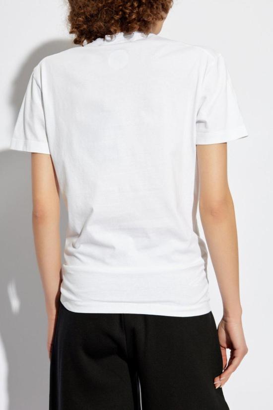  디스퀘어드2 반팔 티셔츠 Dsquared2 그래픽 프린트 크루넥 티셔츠 화이트 - DSQUARED2