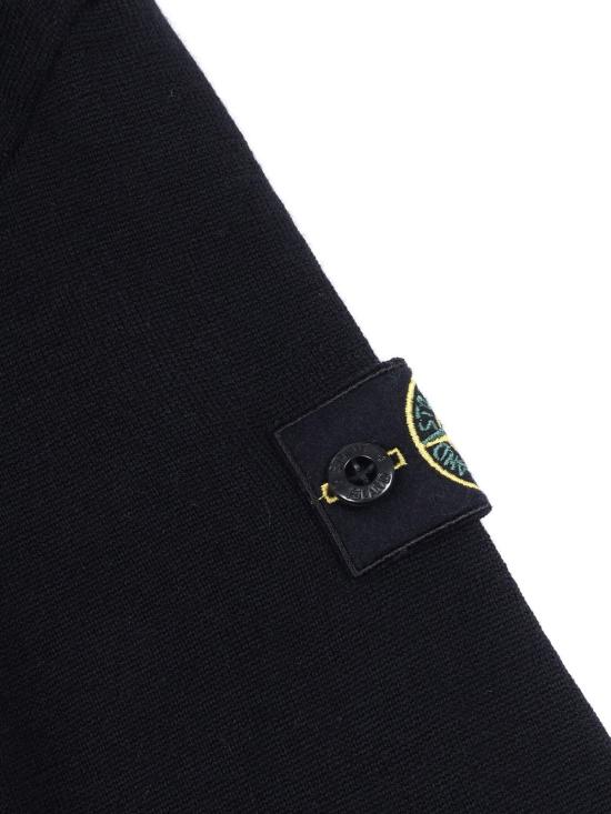  [키즈] 스톤 아일랜드 풀오버 키즈  스웨터 블랙 - STONE ISLAND
