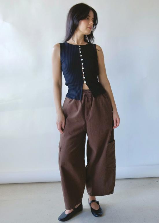  밀스 크롭 팬츠 식사 셰프 팬츠 - MEALS