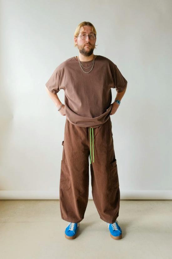  밀스 크롭 팬츠 식사 셰프 팬츠 - MEALS