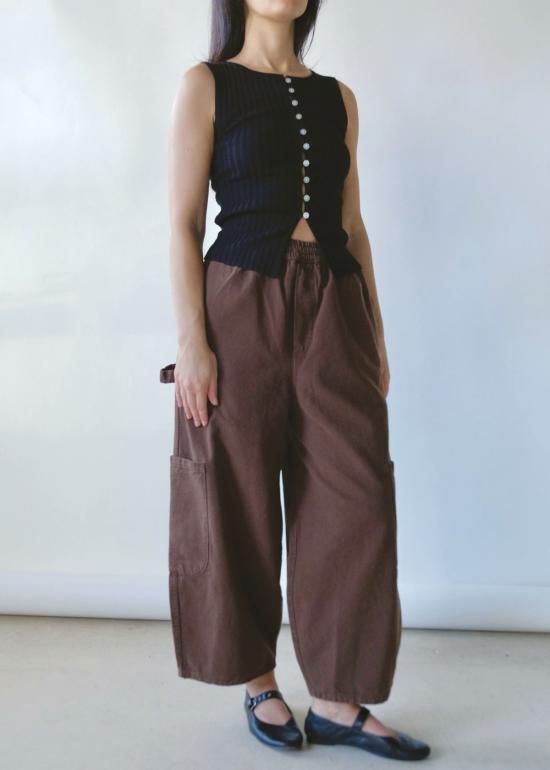  밀스 크롭 팬츠 식사 셰프 팬츠 - MEALS