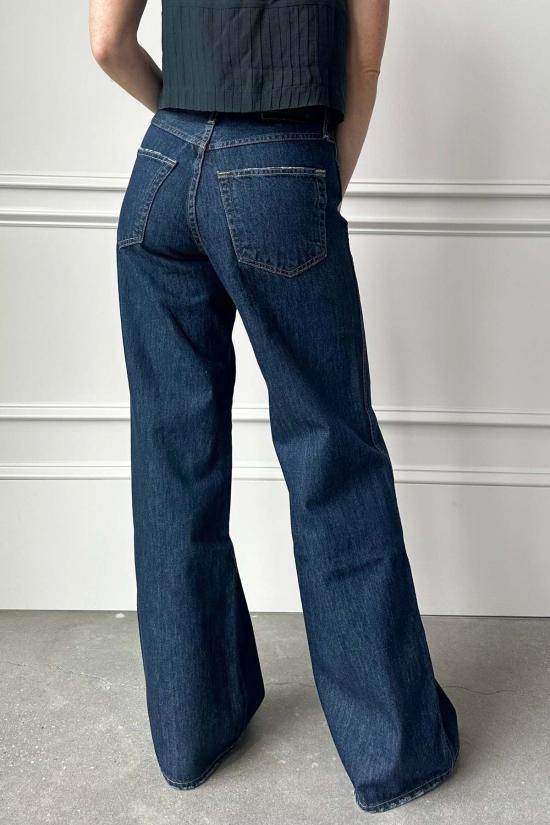 아모 데님 데님 팬츠 프리다 하이라이즈 와이드 레그 진 - AMO DENIM
