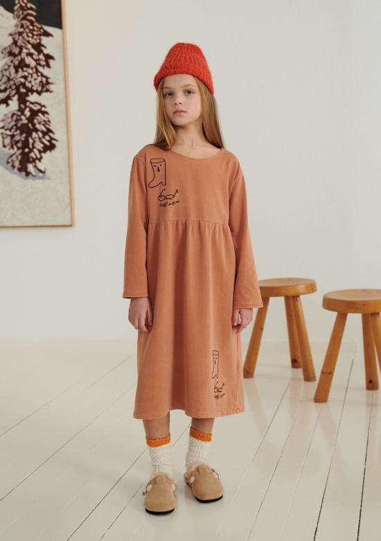  [키즈] 위켄드 하우스 키즈 원피스 키즈  페기 드레스 브릭