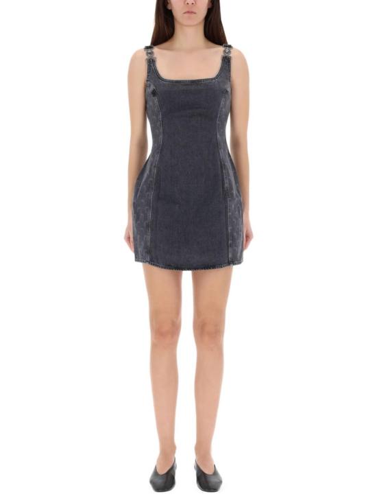  마린세르 숏 원피스 마린 세르 문 레이저 미니 드레스 그레이