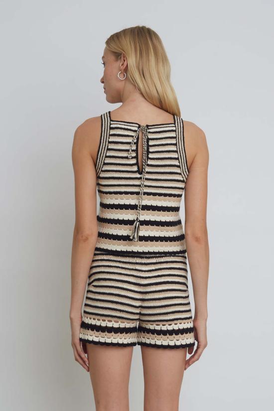  ELEVEN SIX 숏팬츠 일레븐 식스 라라 크로셰 숏 스트라이프 - OTHER BRANDS