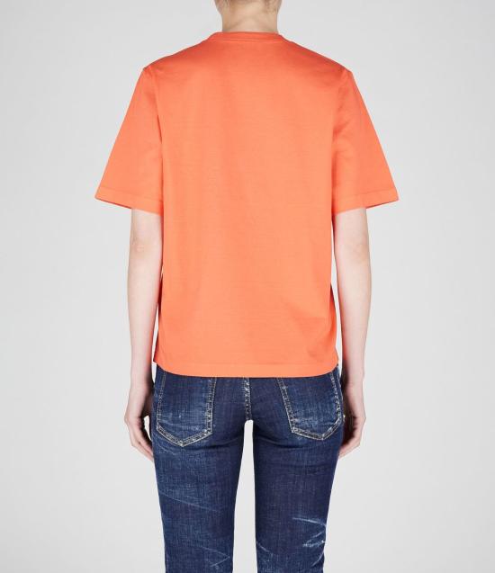  디스퀘어드2 반팔 티셔츠 Dsquared2 로고 티셔츠 파라다이스 핑크 - DSQUARED2