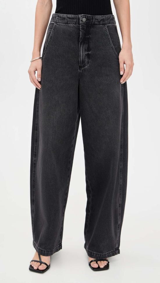  피스톨라 데님 팬츠 로티 하이 보우드 레그 진 - PISTOLA