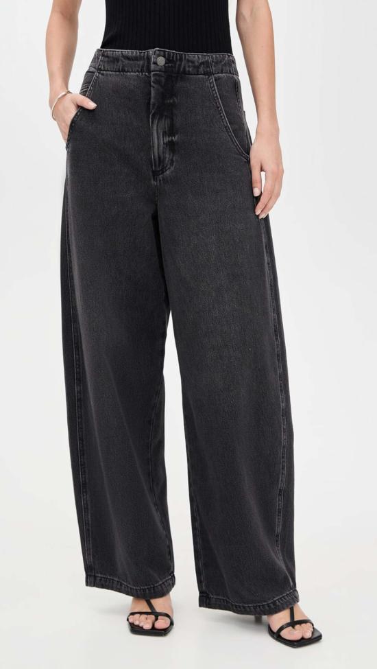  피스톨라 데님 팬츠 로티 하이 보우드 레그 진 - PISTOLA