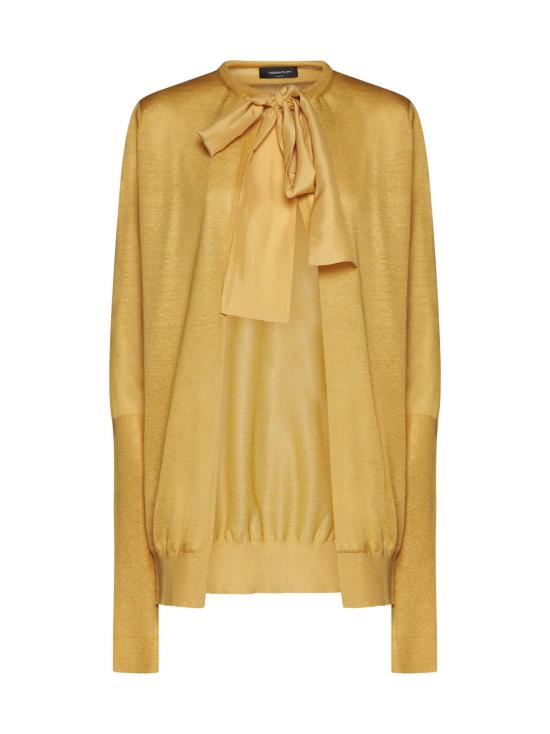  파비아나 필리피 가디건 보우 만다리노 장식의 Fabiana Filippi 카디건