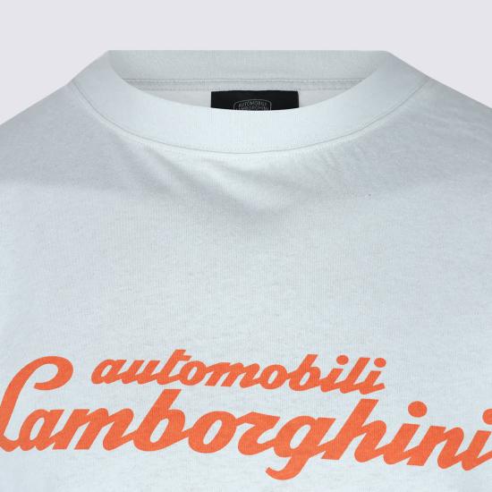  발렌시아가 반팔 티셔츠 화이트 코튼 티셔츠 더티 화이트 - BALENCIAGA