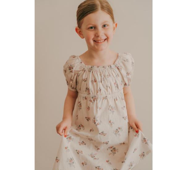  [키즈] Piper&Cloth 원피스 파이퍼앤클로스 키즈 케네디 드레스 반팔 와일드플라워 위스퍼 - PIPER&CLOTH