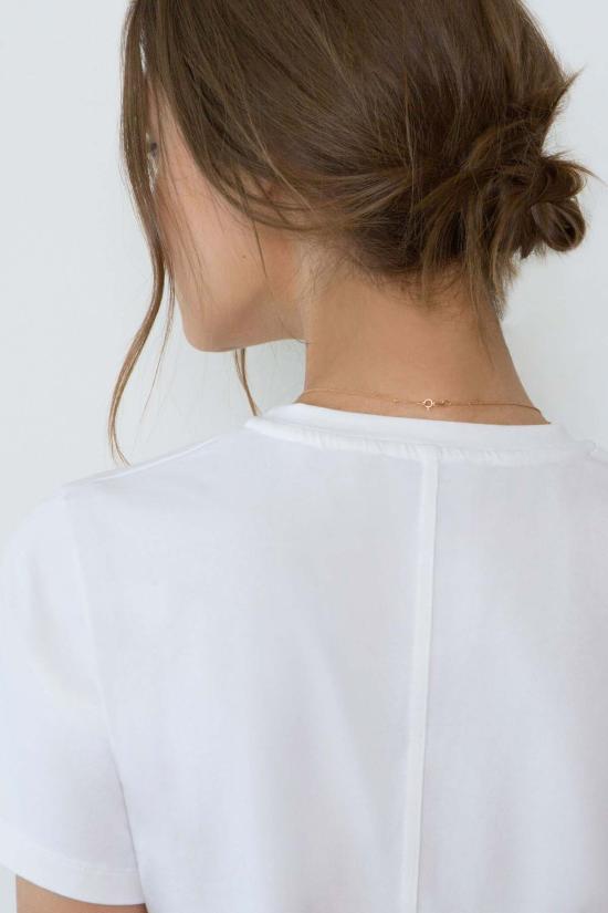  Santicler 바디수트 티셔츠 산티클레르 노라 오가닉 코튼 브이넥 바디수트 화이트 - OTHER BRANDS