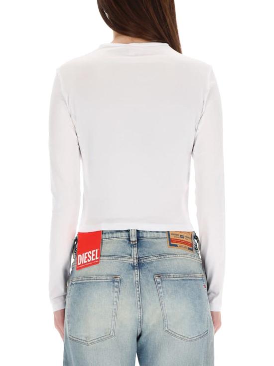  디젤 긴팔 티셔츠 언큐티 롱 Ls OD 티셔츠 화이트 - DIESEL