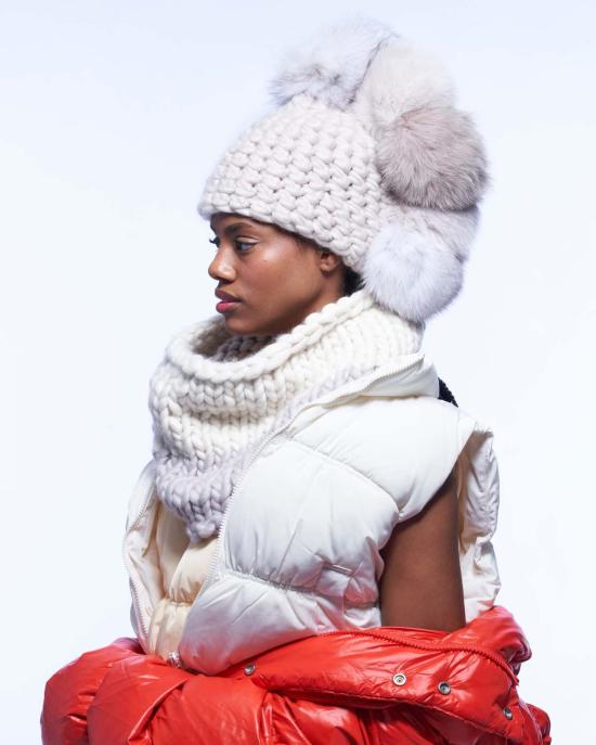  미샤램퍼트 모자 미샤 램퍼트 마지판 포호크 + 화이트 | 누드 | 블러쉬 XL 폼스 - MISCHA LAMPERT