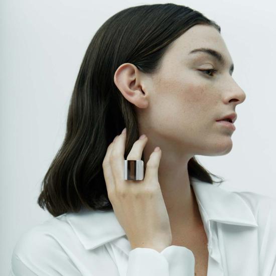  밍유왕 반지 밍위 왕 데카드 링 스모키 쿼츠 - MING YU WANG