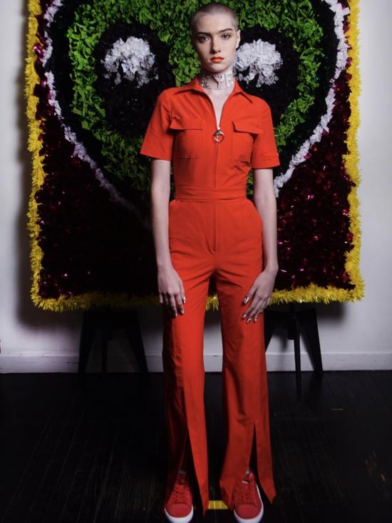  카이 인티메이츠 점프수트 Kye 70년대  레드 - KYE INTIMATES