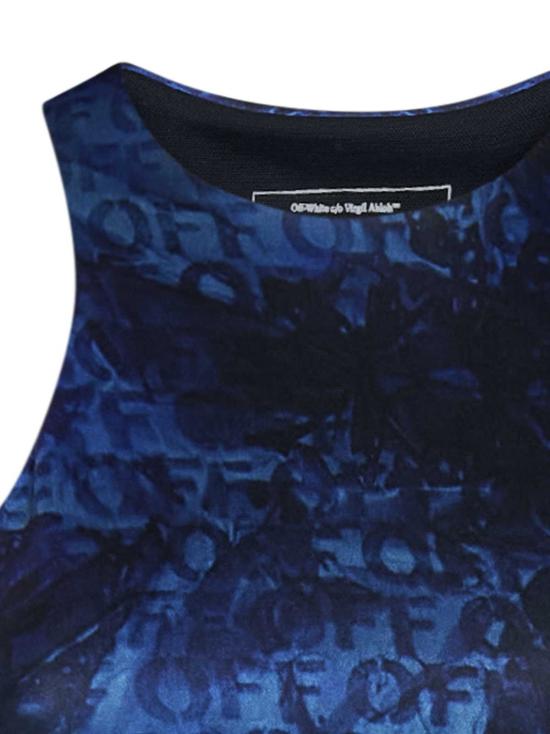  오프화이트 민소매 티셔츠 탑 탱크탑 블루 - OFF WHITE