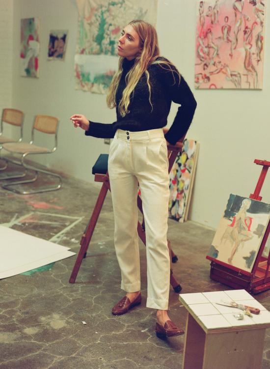  마리아 스탠리 스트레이트 팬츠 베넷 트라우저 본 - MARIA STANLEY