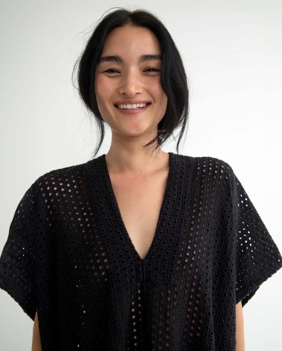  LWN 라운지 웨어 Lwn Sello 카프탄 블랙 - OTHER BRANDS