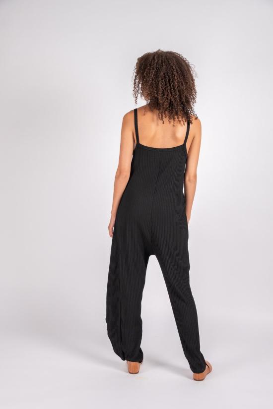  리타 점프수트 로우 리나 니트  블랙 - RITA