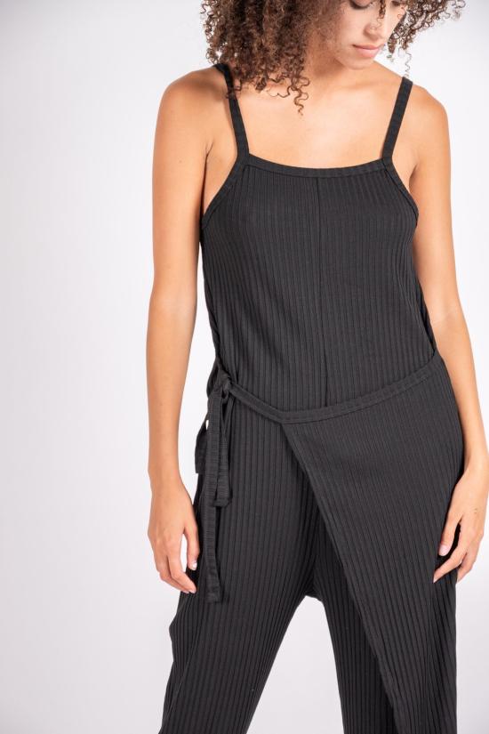  리타 점프수트 로우 리나 니트  블랙 - RITA