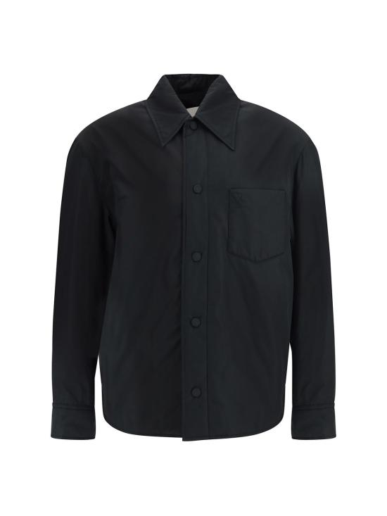  아미 자켓 Ami Alexandre Mattiussi Ami De Coeur 패딩 태피터 재킷 블랙