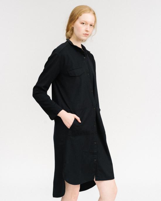  휴머노이드 숏 원피스 엘나 셔츠 드레스 잉크 - HUMANOID