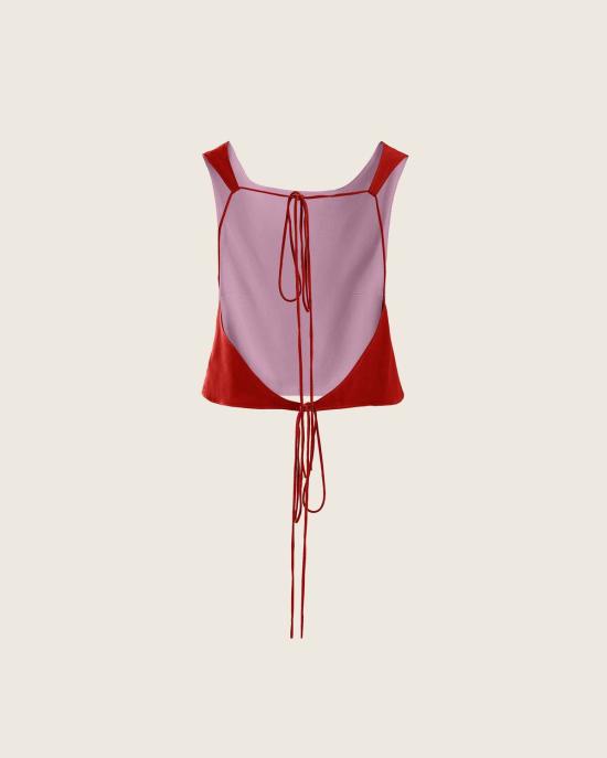  리 뉴욕 민소매 티셔츠 Leigh Ny Kristine 리버시블 탑 - LEIGH NY