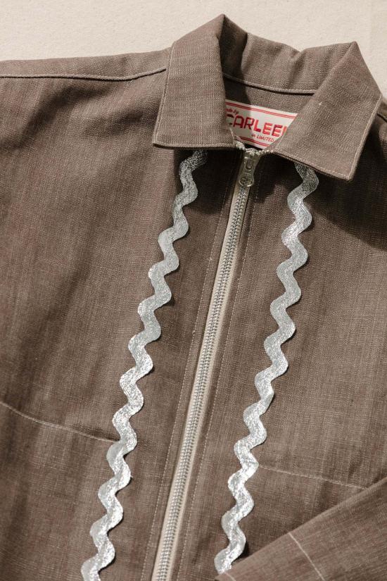  카린 데님 자켓 칼린 링 지퍼 재킷 실버 릭랙 재킷 - CARLEEN