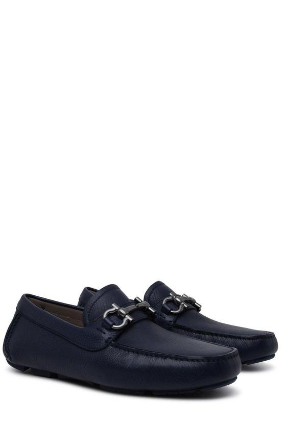  살바토레 페라가모 로퍼 페라가모 간치니 플라크  블루 - SALVATORE FERRAGAMO